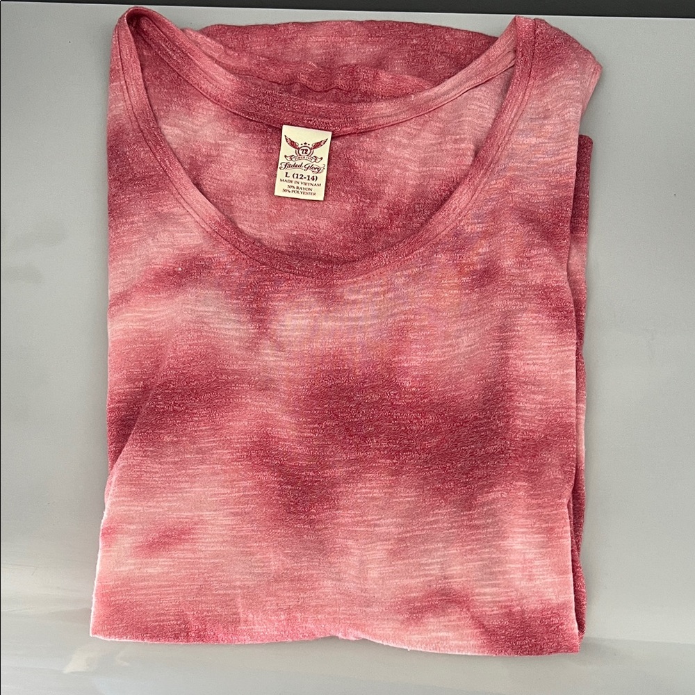 Faded Glory Red Tie-Dye Tank Top - Picture 4 of 4